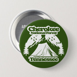 Macaron Rond 7,6 Cm Tennessee de la forêt nationale de Cherokee