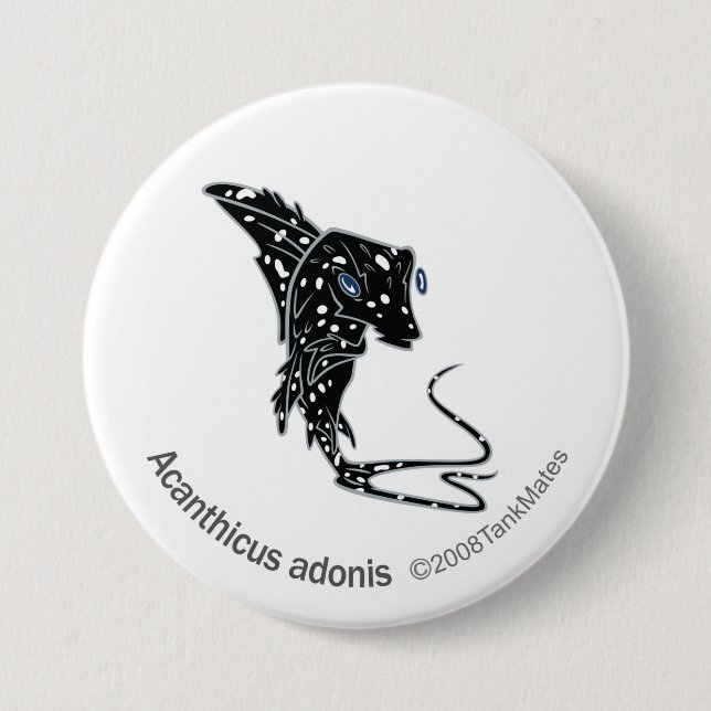 Macaron Rond 7,6 Cm TM-09-Acanthicus Adonis (Devant)