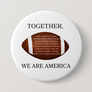 Macaron Rond 7,6 Cm Together We Are America 