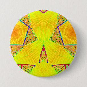 Macaron Rond 7,6 Cm ~ Tons Jaune, Rouge, Orange, Bleu, Vert ~ Bouton