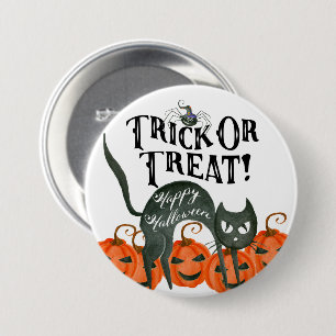 Macaron Rond 7,6 Cm tricoter ou traiter heureux halloween araignée bou