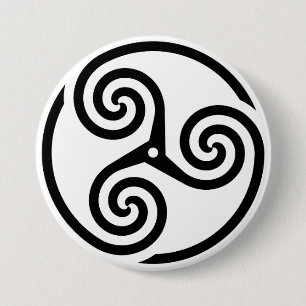 Macaron Rond 7,6 Cm Triskelion