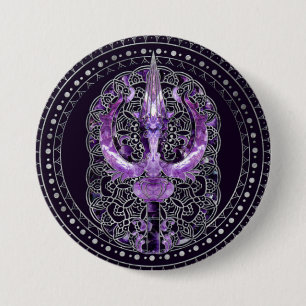 Macaron Rond 7,6 Cm Trisula - Trident de Shiva