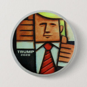 Macaron Rond 7,6 Cm Trump 2020, une perspective artistique