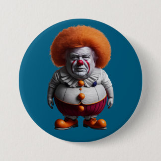 Macaron Rond 7,6 Cm Trump Clown Button