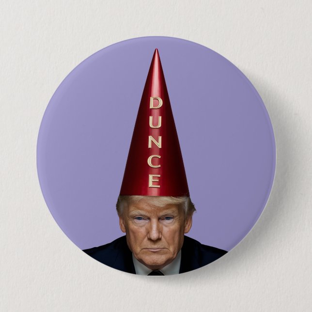 Macaron Rond 7,6 Cm Trump Dunce Button (Devant)