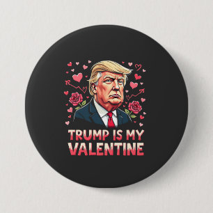 Macaron Rond 7,6 Cm Trump est mon Valentin Maga jour d'inauguration 20