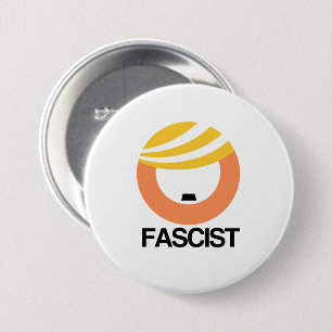 Macaron Rond 7,6 Cm Trump est un fasciste