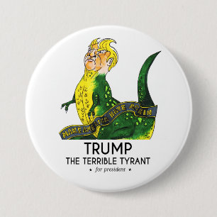 Macaron Rond 7,6 Cm Trump le tyran terrible