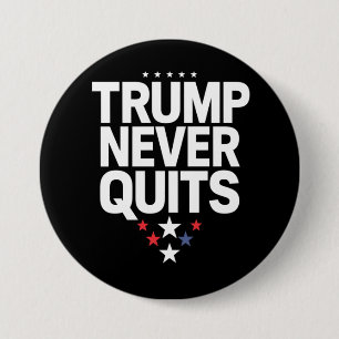 Macaron Rond 7,6 Cm Trump n'abandonne jamais Vote patriotique Trump 20