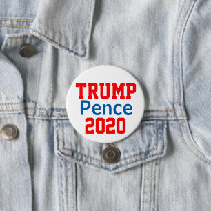 Macaron Rond 7,6 Cm Trump Pence 2020