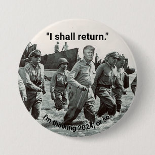 Macaron Rond 7,6 Cm Trump promet historique