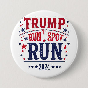 Macaron Rond 7,6 Cm Trump Run Spot Run Funny Election Debate