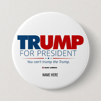 Macaron Rond 7,6 Cm Trump sur mesure pour l'élection présidentielle de