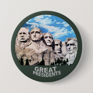 Macaron Rond 7,6 Cm Trump sur Rushmore