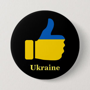 Macaron Rond 7,6 Cm Ukraine, Poussons-Nous,