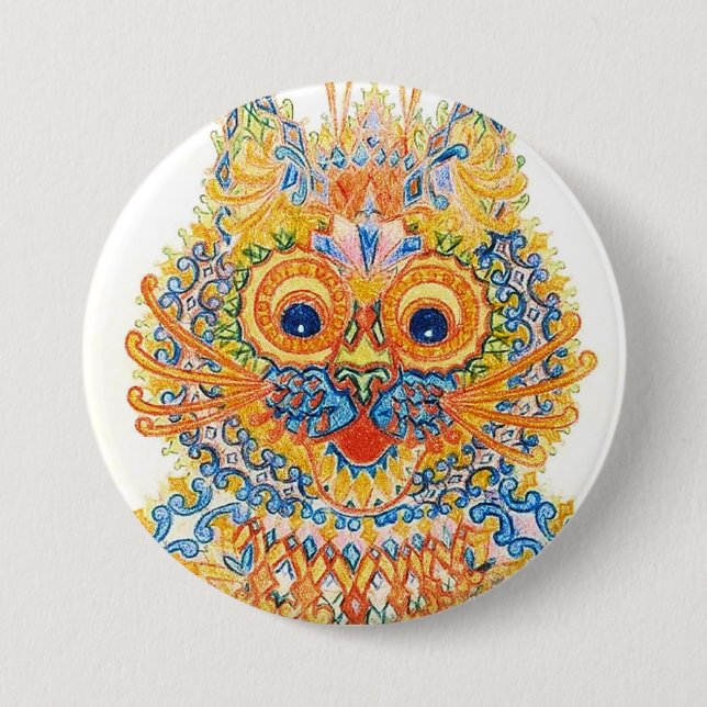 Macaron Rond 7,6 Cm Un Grand Chat, Louis Wain (Devant)