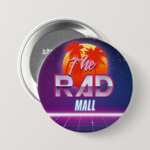 Macaron Rond 7,6 Cm Vague du mail de rad "bouton de 2" de 3in