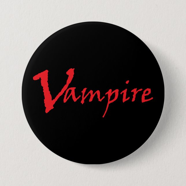 Macaron Rond 7,6 Cm Vampire (Devant)