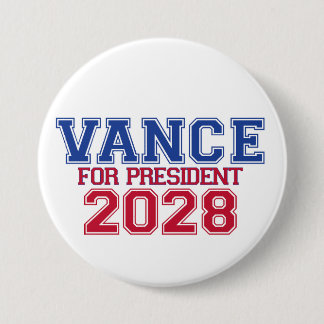 Macaron Rond 7,6 Cm Vance for President (varsity)