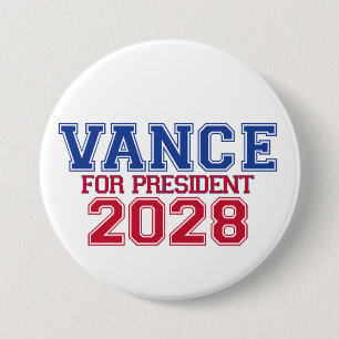 Macaron Rond 7,6 Cm Vance pour président (universitaire)