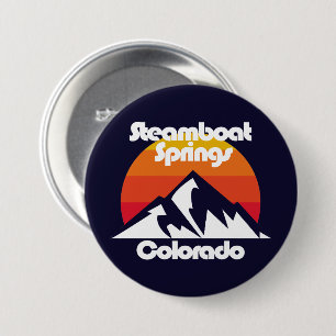 Macaron Rond 7,6 Cm Vapeur Springs Colorado