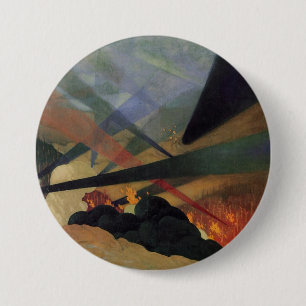 Macaron Rond 7,6 Cm Verdun (World War One Battle Scene) (par Vallotton