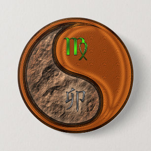 Macaron Rond 7,6 Cm Vierge & Lapin de Bois