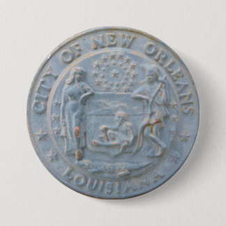 Macaron Rond 7,6 Cm Ville de la Nouvelle-Orléans (bouton rond)