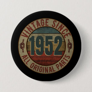 MACARON ROND 7,6 CM VINTAGE DEPUIS 1952 TOUTES PIÈCES D'ORIGINE