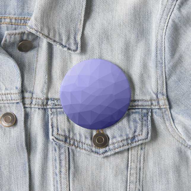 Macaron Rond 7,6 Cm Violet bleu maille foncé motif géométrique (En situation)