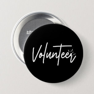 Macaron Rond 7,6 Cm Volunteer  button