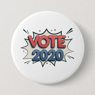 Macaron Rond 7,6 Cm Vote 2020