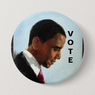 MACARON ROND 7,6 CM VOTE POUR LE CHANGEMENT