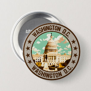Macaron Rond 7,6 Cm Washington D.C.