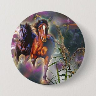Macaron Rond 7,6 Cm Wild gallop