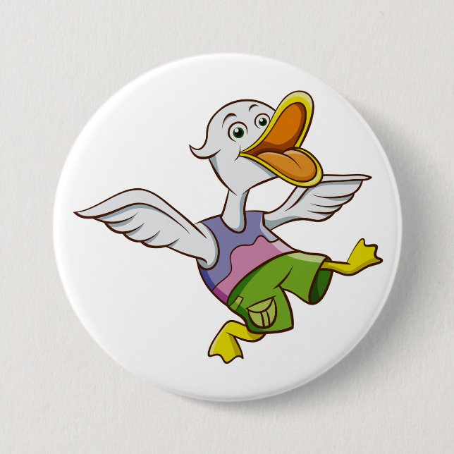 Macaron Rond 7,6 Cm Willy Quack (Devant)