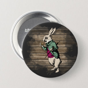 Macaron Rond 7,6 Cm Wonderland White Rabbit Mint