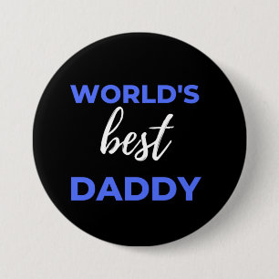 Macaron Rond 7,6 Cm World's Best Daddy
