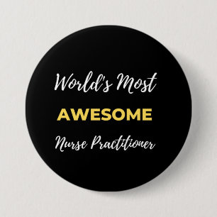 Macaron Rond 7,6 Cm World's Most Awesome Nurse Practitioner
