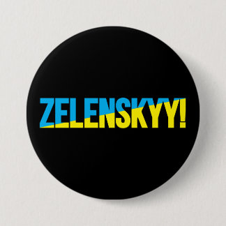 MACARON ROND 7,6 CM ZELENSKYY ! MAGNET DE VOITURE DE BÂTIMENT