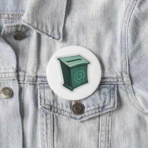 Macaron Rond 7,6 Cm Zone de vote verte