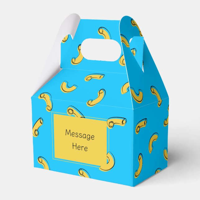 Macaroni and Cheese Favour Box (Front Side)