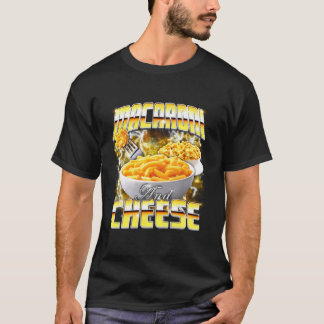 Macaroni and Cheese Meme Bootleg Rap Style 90s Vin T-Shirt