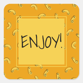 Macaroni and Cheese Square Sticker