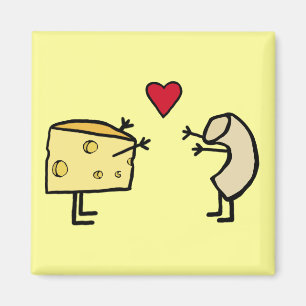 Macaroni et aimant au fromage