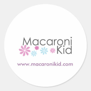 Macaroni Kid Round Stickers