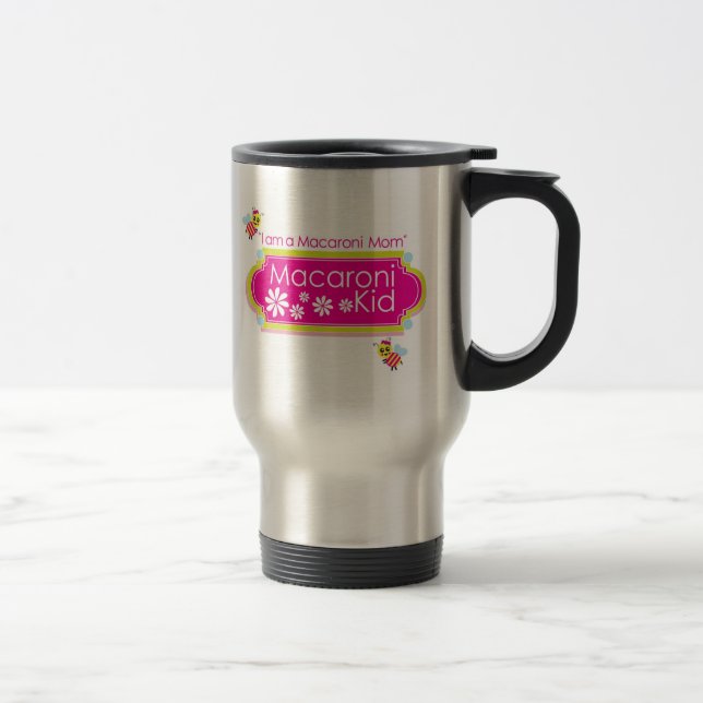 Macaroni Mom Travel Mug (Right)