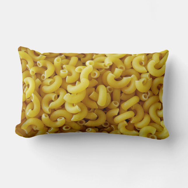 Macaroni n Cheese Lumbar Pillow (Front)