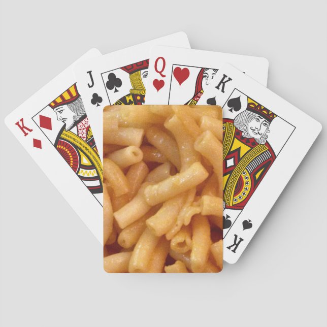 Macaroni's and cheese playing cards (Back)